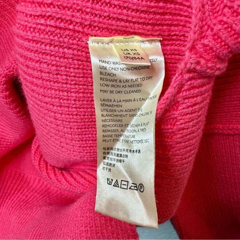 Free People Easy Street Hot Pink Oversized Sweater XS Boho Slouchy Tunic - Picture 8 of 15